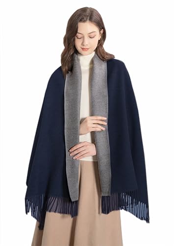 MOWEN kaschmir schal frauen 2-ton pashmina schal groß warm für herbst winter 70x200cm