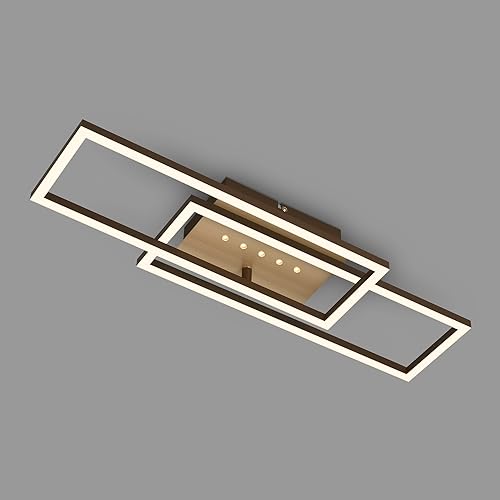 led deckenlampe briloner warmweiß schwenkbar brown-gold 28w 560x180x75 mm