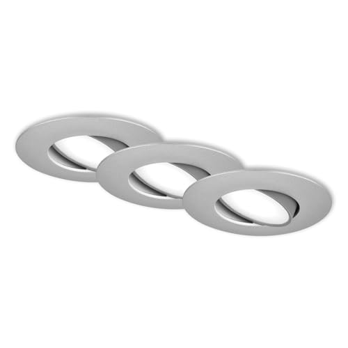 led einbaustrahler 3er set briloner, energieeffizient und modern