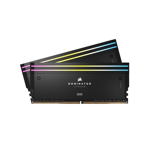 corsair dominator titanium rgb 96gb ddr5-6600 ram kit udimm cl32-39-39-76