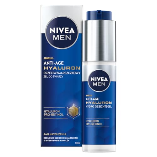 nivea men hyaluron gesichtsgel, anti-age gesichtspflege für männer