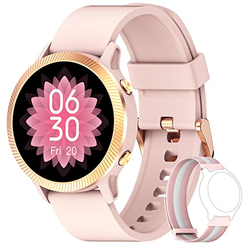 iowodo smartwatch fitness tracker ip68 mit touchscreen für damen - rosa, activity tracker