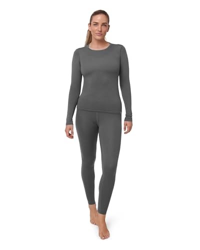 DANISH ENDURANCE Merino Thermounterwäsche Damen, Skiunterwäsche Set, Atmungsaktiv