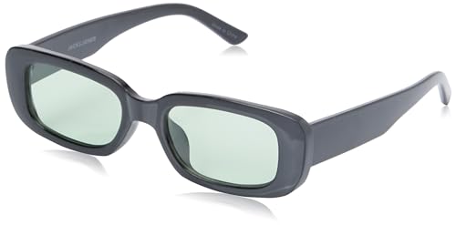 jack & jones herren sonnensbrille jacabel schwarz mit grünen gläsern, einheitsgröße