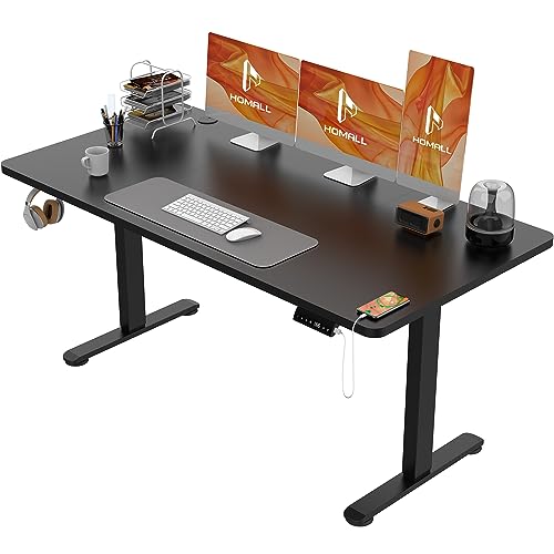 homall höhenverstellbarer schreibtisch elektrisch 140x70 cm mit memory funktion