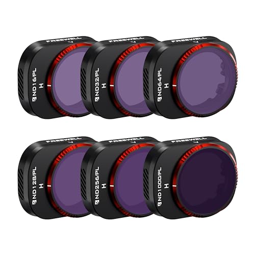 freewell 6 pack hybrid nd filter set für mini 4 pro, nd16/PL bis nd1000/PL