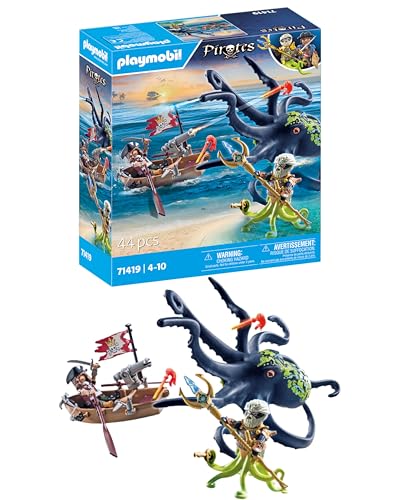 playmobil pirates kampf gegen riesenoktopus set