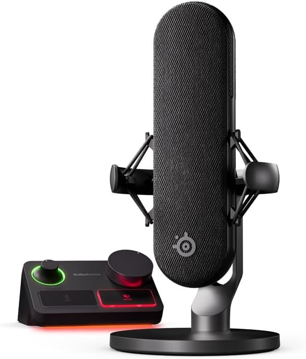 steelseries alias pro kit xlr mikrofon stream mixer usb xlr rgb gaming podcasting