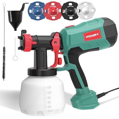 hychika farbsprühsystem 1200ml 600w für wand und möbel sprühen 43,99