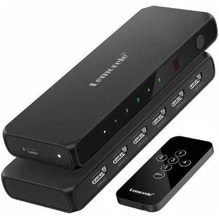 hdmi splitter switch 5 in 1 mit fernbedienung lemorale für 10,79 euro