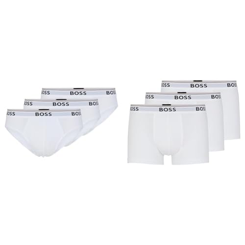 boss slips und boxershorts weiß 100 l im set