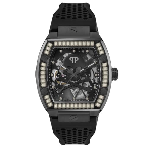 philipp plein herrenuhr the skeleton automatik 44mm 5atm marbel fox ltd