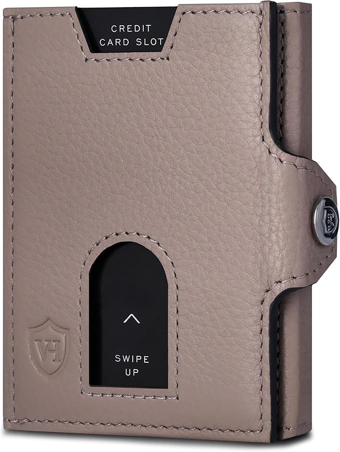 VON HEESEN Airtag Slim Wallet RFID-Schutz mit Münzfach