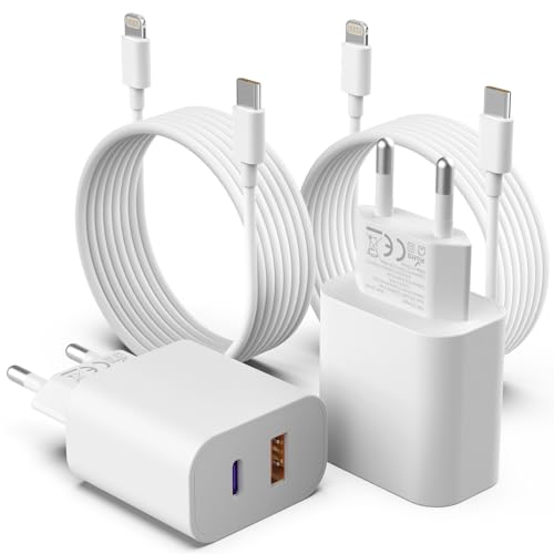 mFi zertifiziert 20W iPhone schnellladegerät USB-C USB-A 2Port 2M ladegerät 2er pack