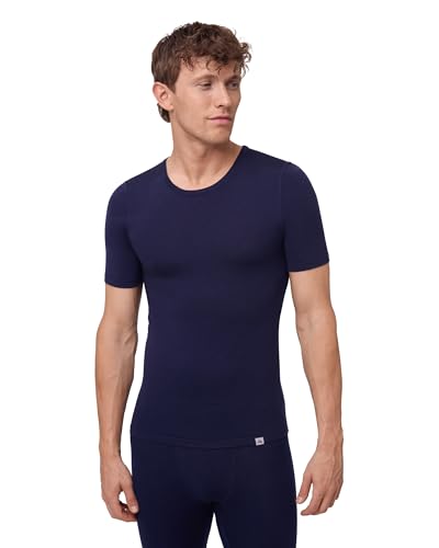 DANISH ENDURANCE Merino Shirt Herren, Thermo Unterhemd Kurzarm, atmungsaktiv