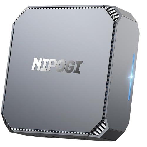 nipogi ak2 plus mini pc windows 11, intel n100 16gb, 512gb ssd, dual hdmi, 4k uhd