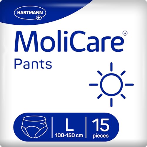 molicare pants medium inkontinenzhosen für tagesgebrauch groß 100-150 pack 15