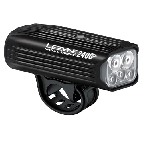 Produktbild: lezyne mega drive 2400+ frontlicht schwarz 2400 lumen