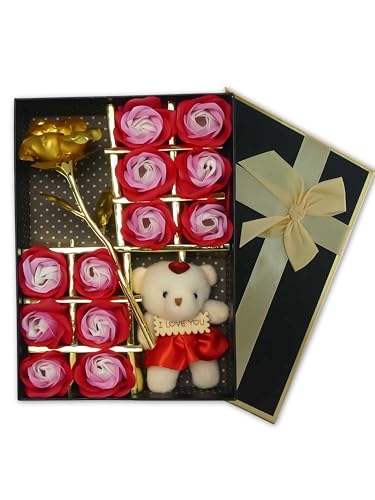 Damas Design Geschenkset für Frauen, romantisches Set in Rot für besondere Anlässe
