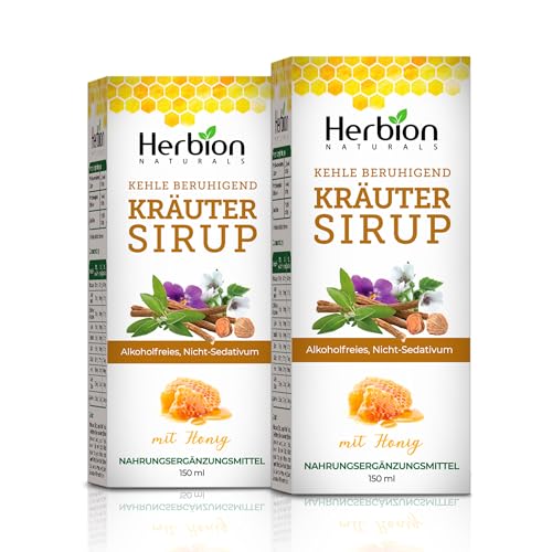 Produktbild: Hustensaft mit Honig von Herbion Naturals, 2 x 5 fl oz, grün, beruhigt die Kehle