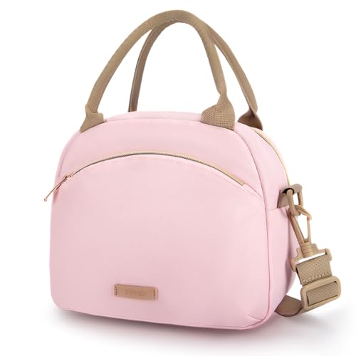TOURIT Kühltasche 9.4L Isoliertasche für Damen, Lunchtasche pink für Büro, Picknick