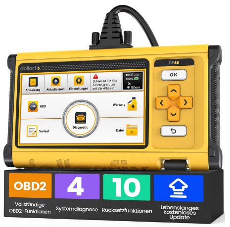 DollarFix DF65 OBD2 diagnosegerät mit 10 reset-funktionen für 124,99 Euro