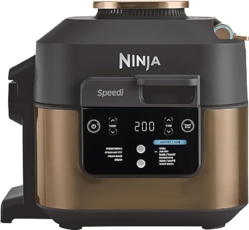 ninja speedi multikocher 10-in-1 5,7l airfryer schnellkochtopf schwarz kupfer ON400EUCP