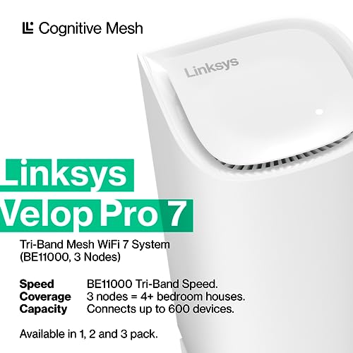 linksys velop pro 7 mesh wifi 600 geräte 3er-pack wireless router