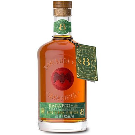 bacardi reserva dark rum 8 jahre rye-cask-finish 20,42 statt 27