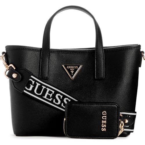 guess latona mini tote umhängetasche schwarz für damen