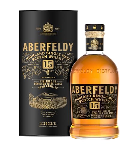 Produktbild: whisky-übersicht: aberfeldy 15 bolgheri red wine cask finish 47,97, glenmorangie 14 quinta ruban 44,48 inkl. versand
