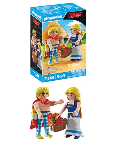 playmobil asterix tragicomix und falbala, verliebtes paar, spielzeug ab 5 jahren