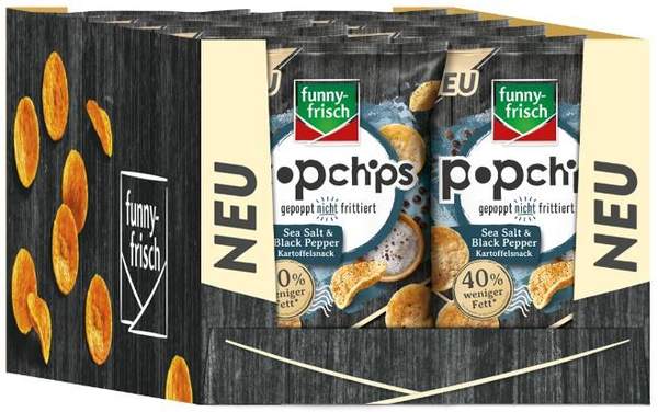 funny-frisch popchips 12er pack sea salt & black pepper 10,75 statt 24