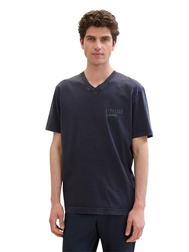 TOM TAILOR herren t-shirt sky captain blue verwaschen gr. M