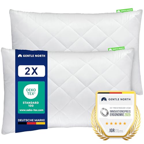 kissen set 30x50 cm gentle north - weiß dekokissen mit reißverschluss, waschbar bis 60