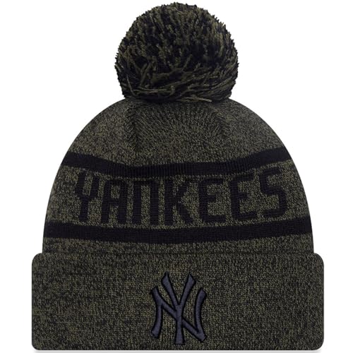 new era baseballkappe new york yankees jake cuff knit schwarz männer