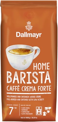 Produktbild: Dallmayr Caff Crema Forte 1000g ganze Bohne | wenig Säure, für Home Barista