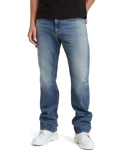 g-star raw jeans herren bootcut blau sun faded 28w 32l