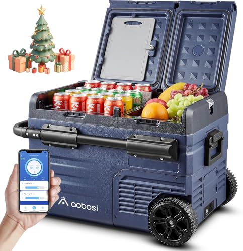 aaobos kompressor kühlbox - elektrische kühlbox bis -20 C für auto, lkw, boot, camping