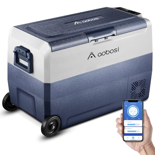 aaobosi kühlbox mit wifi-app-steuerung, elektrisch 12/24 v, bis -20 c, auto, camping