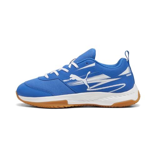 Puma Varion II Jr Indoor Court Shoe Kinder Schuhe, Team Royal/Puma White, 38.5 EU
