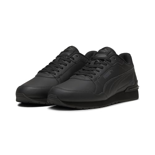 puma st runner v4 l leder sneaker schwarz weiß 36 41 42 48