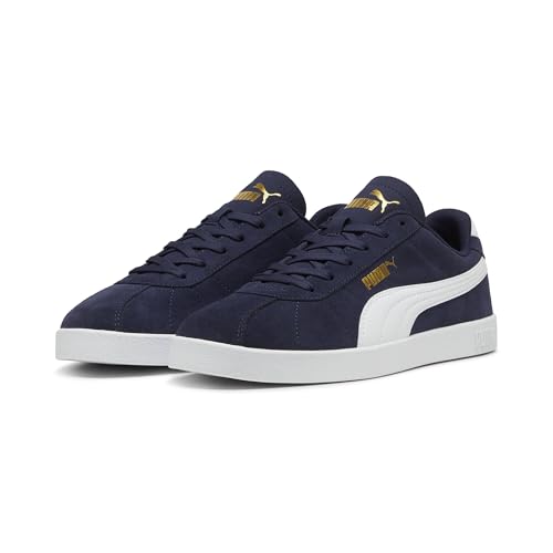 Puma Club II Unisex-Sneaker Navy-Weiß-Gold, Größe 8.5 UK