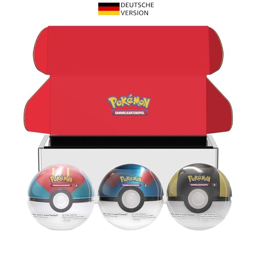 pokball tin-box-bundle mit köderball, superball und hyperball