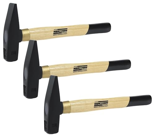 brüder mannesmann schlosserhammer 300 g, 3er pack, werkzeug 76503