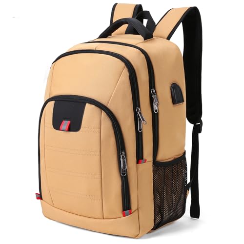 Della Gao Laptop Rucksack wasserdicht mit USB Ladeanschluss, Business Rucksack für Herren und Damen, Schule, Reisen