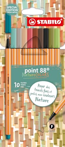 STABILO point 88 Fineliner NatureCOLORS 10er Pack