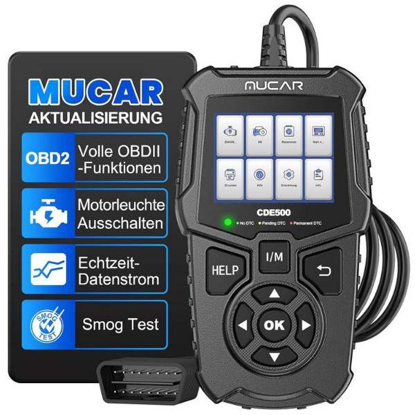 mucar cde500pro obd2 diagnosegerät für autos, 21,49 euro, statt 34 euro