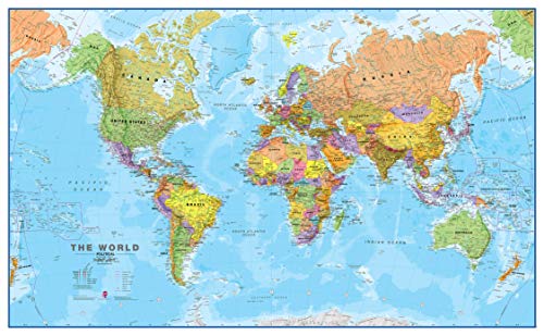 Weltkarte von Maps International - politische und physische Weltkarte