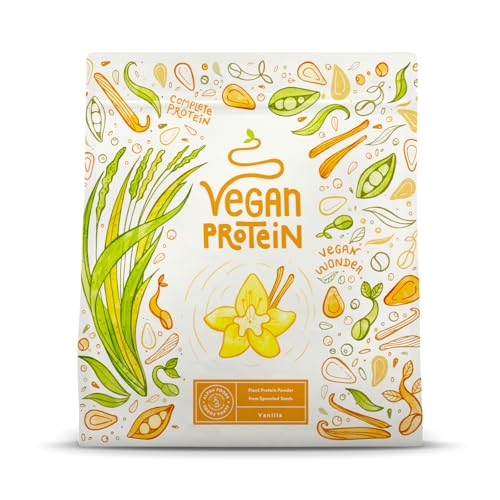 vegan proteinpulver vanille 600 g alpha foods hergestellt in deutschland